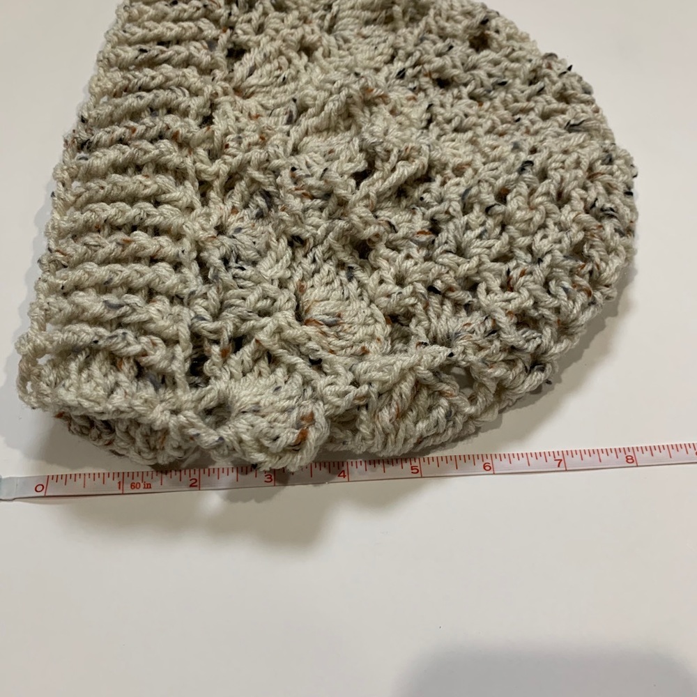Mariposa’s Beanie Handmade Crochet Boho Adult Winter Beanie Hat Aran Fleck - Picture 6 of 10